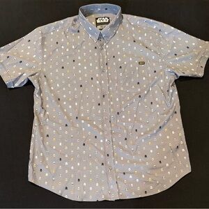 RSVLTS MEN'S STAR WARS LIL TROOPERS SHORT SLEEVE BUTTON SHIRT XXL